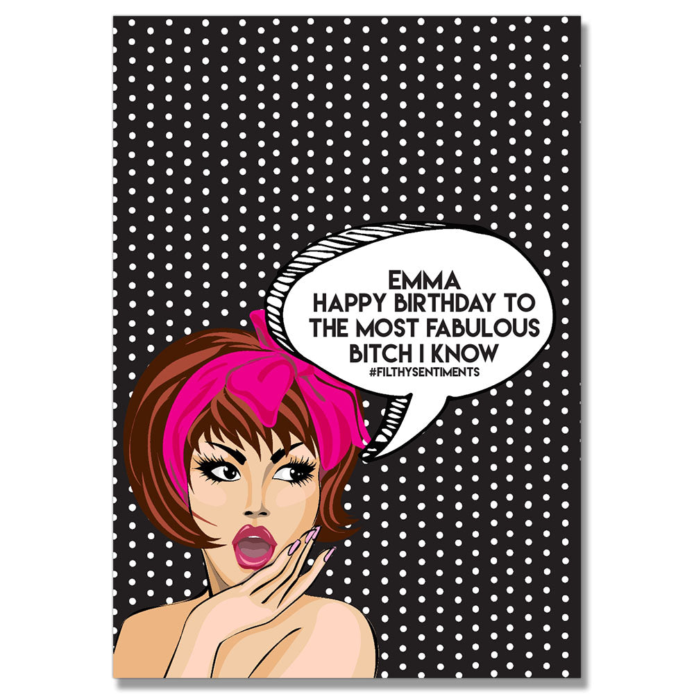 Bitch Fabulous Comic Card PACK OF 6 #1 image